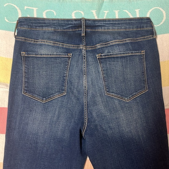 Old Navy slightly distressed Rockstar super skinny high rise jeans size 16 tall. - Picture 12 of 14